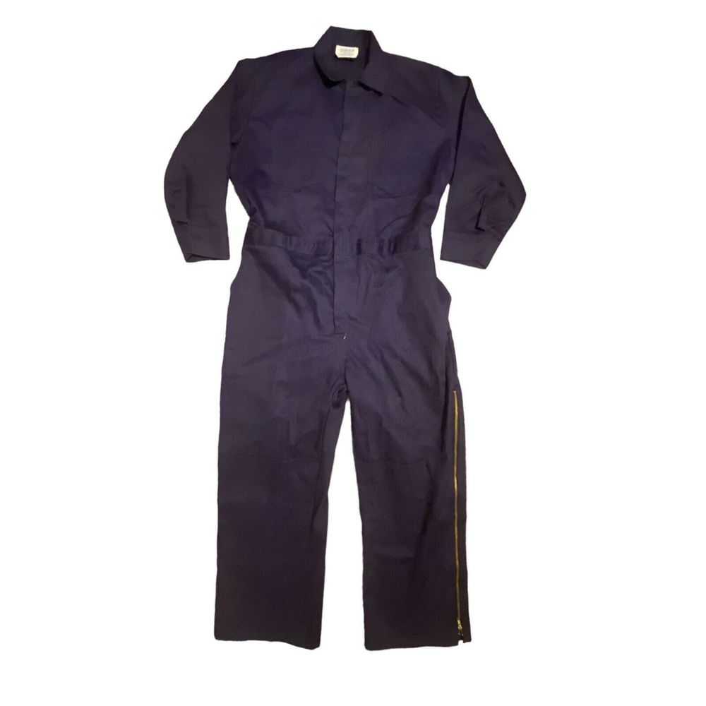 VTG Safeguard America Flame Resistant Navy Work Coveralls Michael Myers 52 Reg